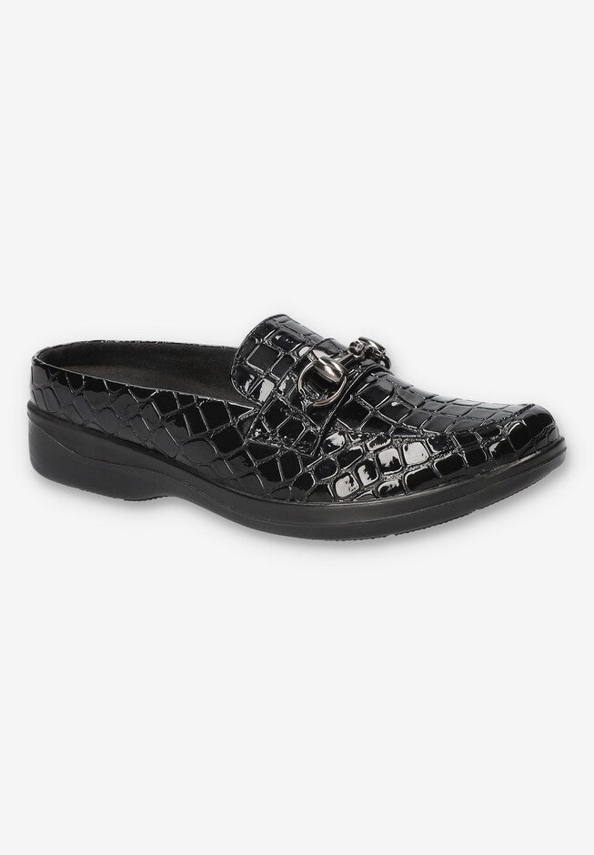 Nell Comfort Mule, BLACK CROCO, hi-res image number 0