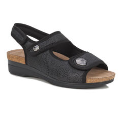 Melanie Double Strap Stretch Sandal