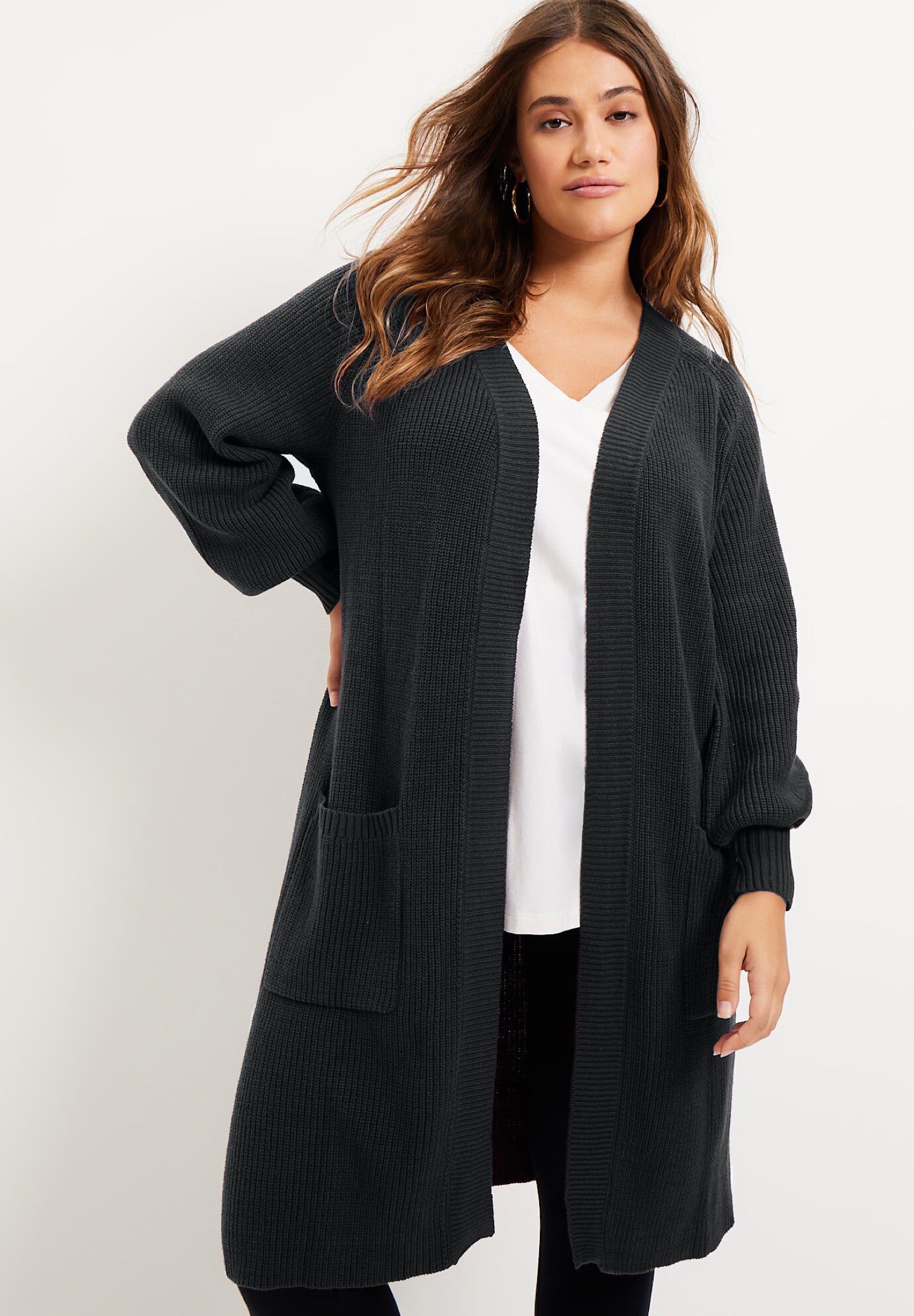 Open-Front Cardigan