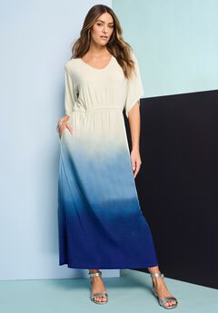 Dolman Sleeve Maxi Dress