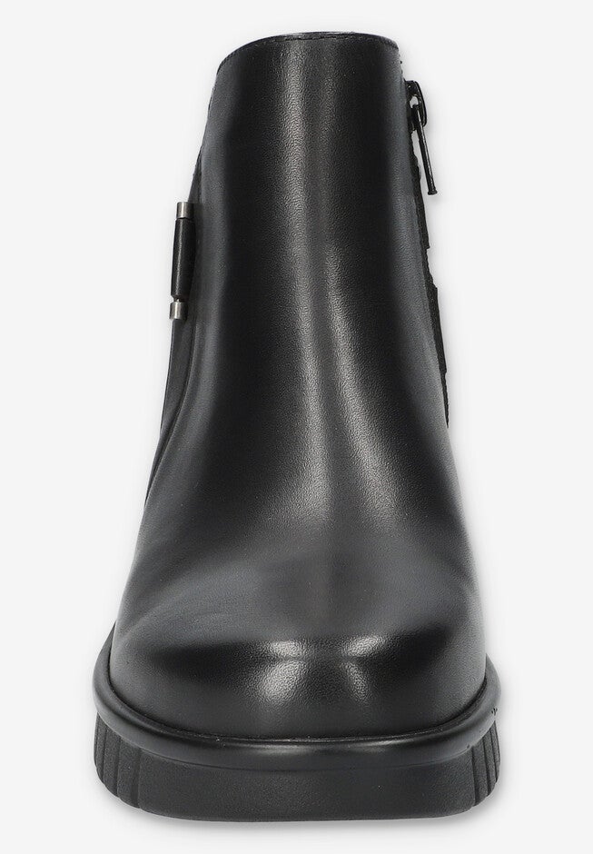 Sueann Ankle Boot, BLACK LEATHER, alternate image number 3