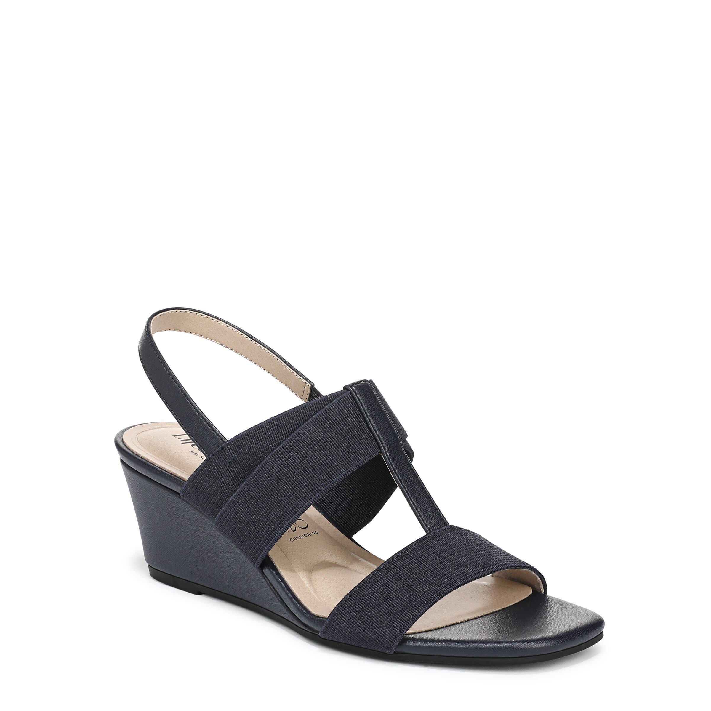 Sweet Slingback Wedge Sandal, LUX NAVY, hi-res image number 0