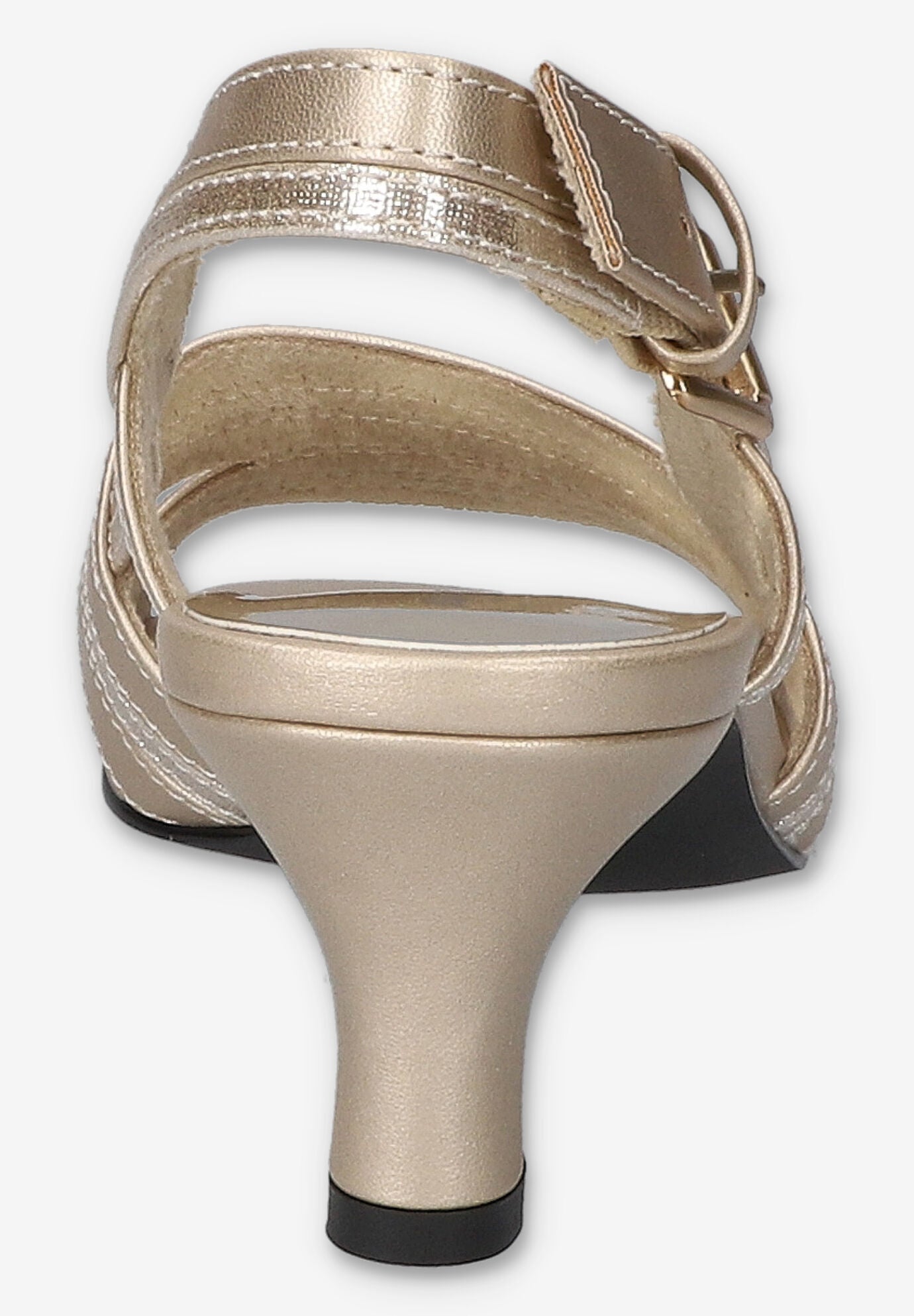 Meghan Slingback Heeled Sandal, CHAMPAGNE, alternate image number 3