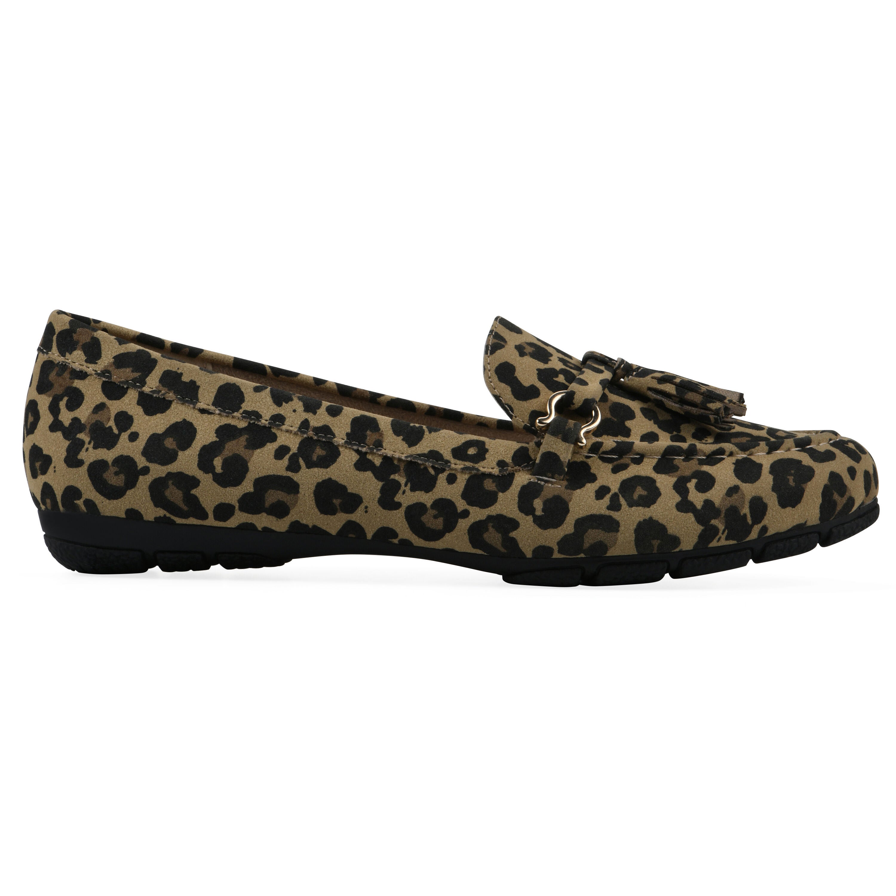 Gush Driving Mocassin, TAN LEOPARD FABRIC, alternate image number 2