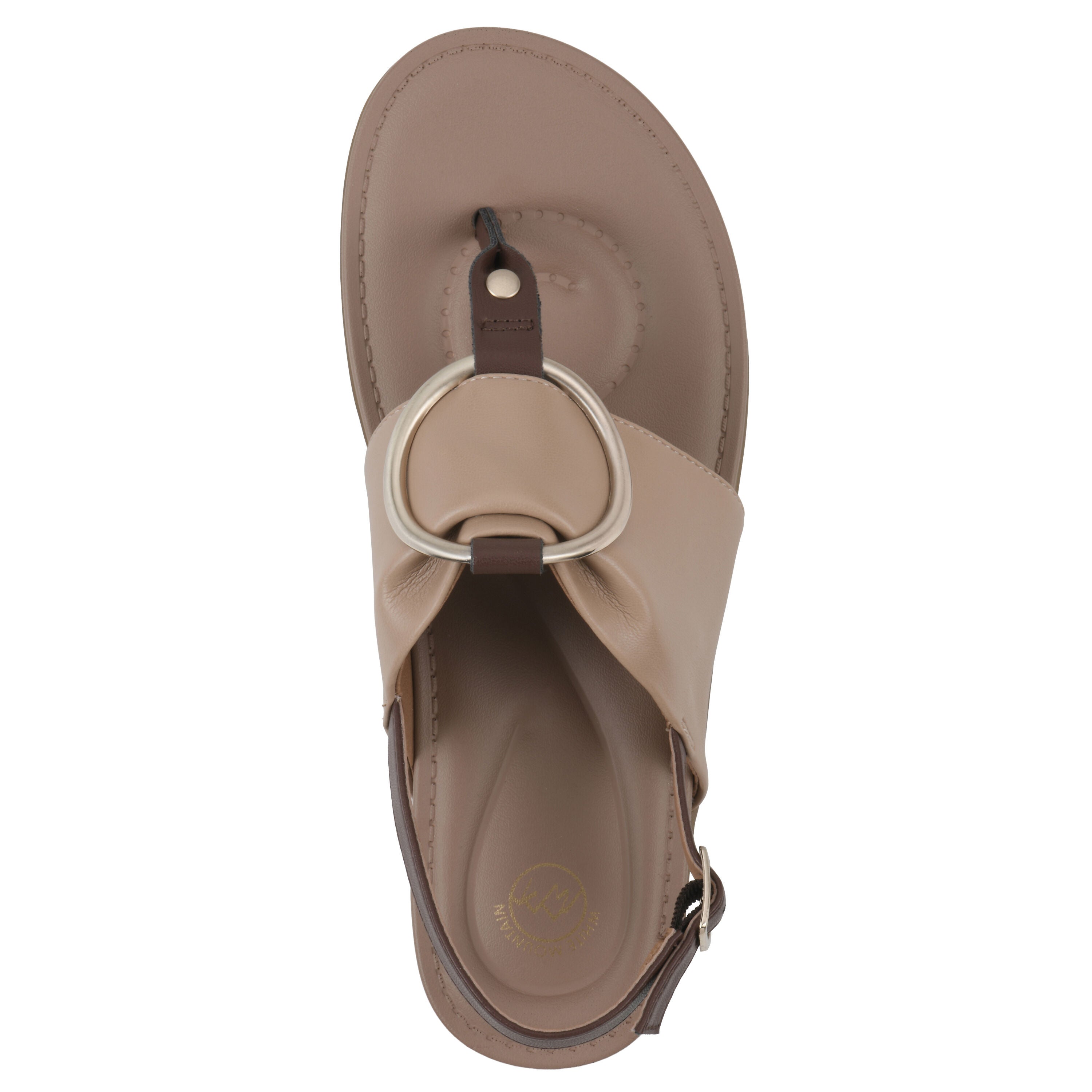 Alicorn Slingback Sandal, NATURAL WITH BROWN, alternate image number 4