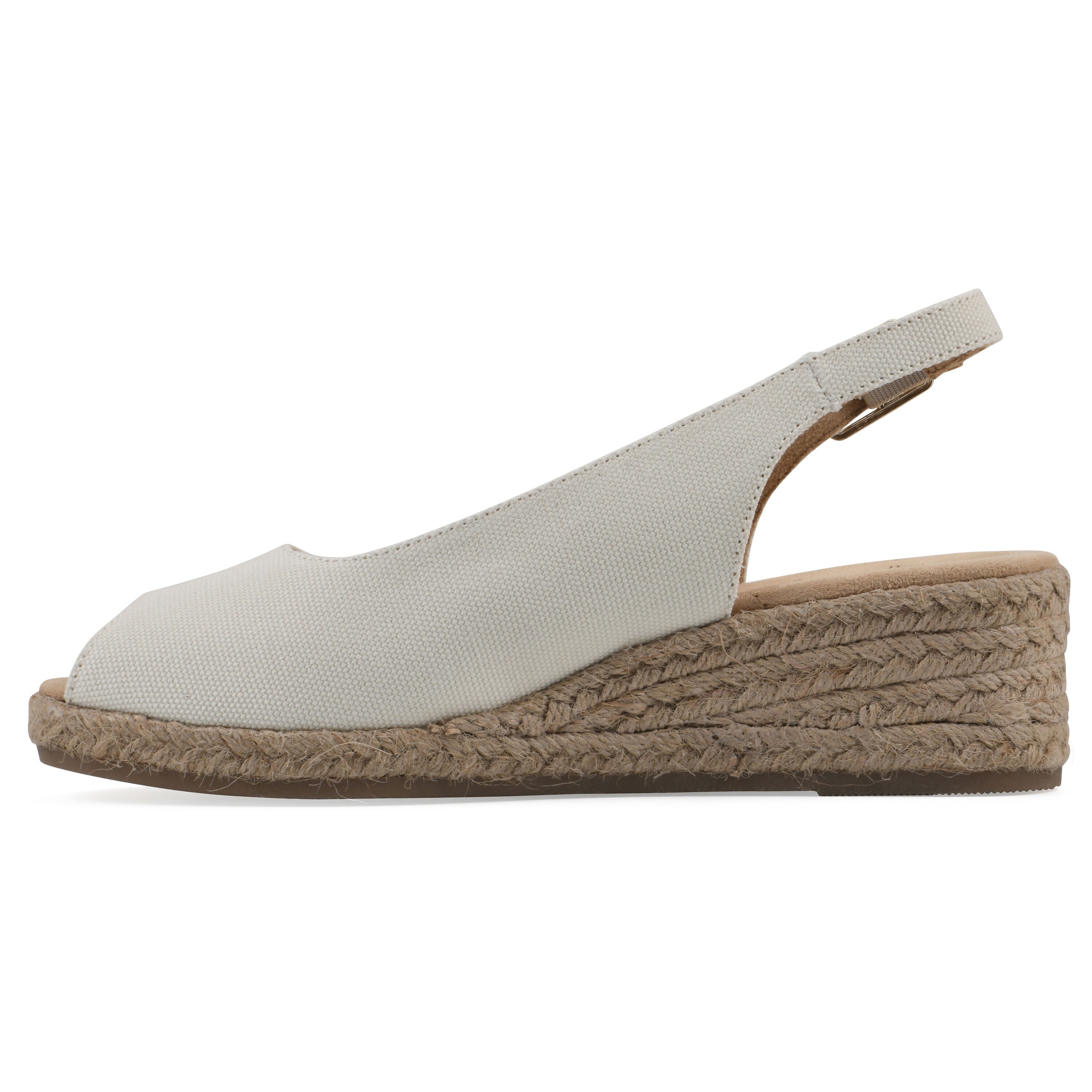 Maize Espadrille Wedge, NATURAL FABRIC, alternate image number 3