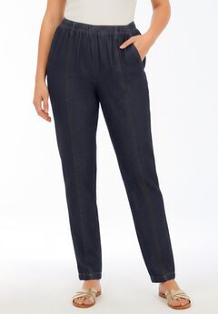 Plus Size Easy-Wear Straight Leg Jean