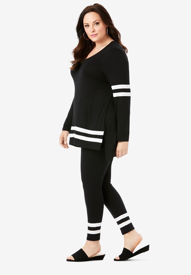 Mesh Colorblock Lounge Set, , alternate image number 2
