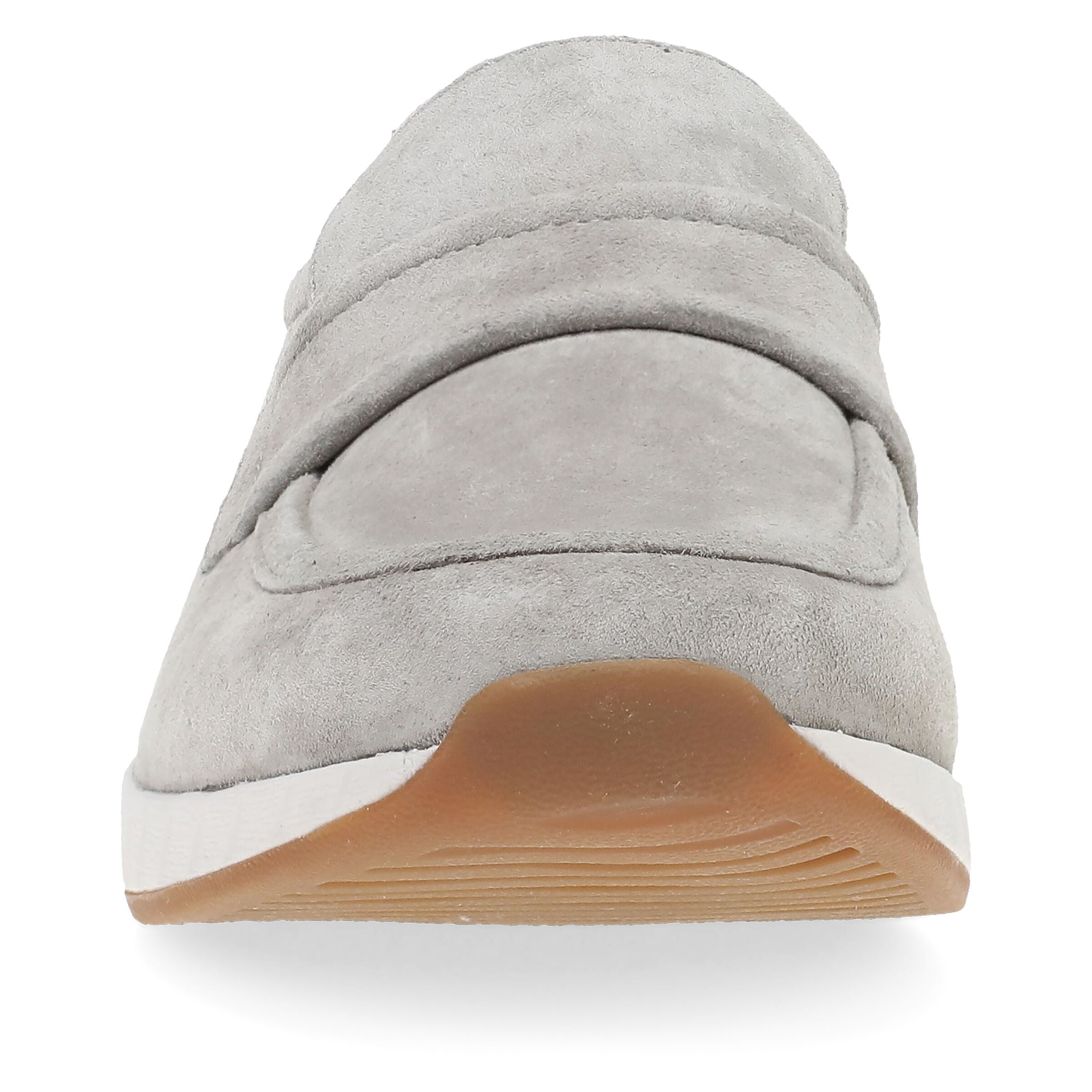 Clementine Light Grey Nubuck Slip On, LIGHT GREY, alternate image number 2