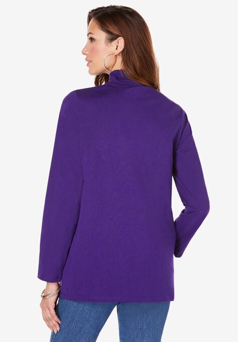 Long-Sleeve Mockneck Ultimate Tee, , on-hover image number null
