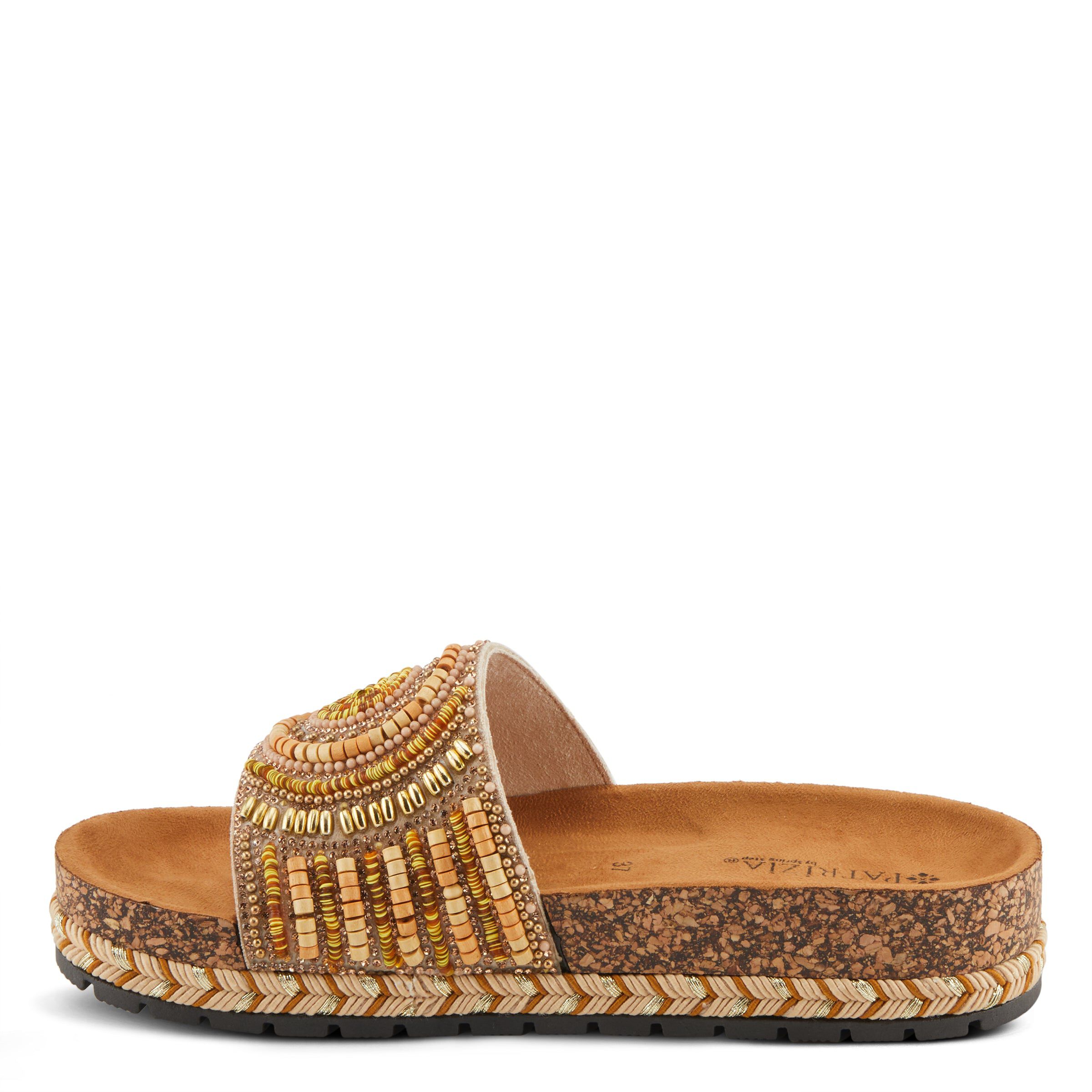 Swirla Slide Sandal, YELLOW MULTI, alternate image number 2