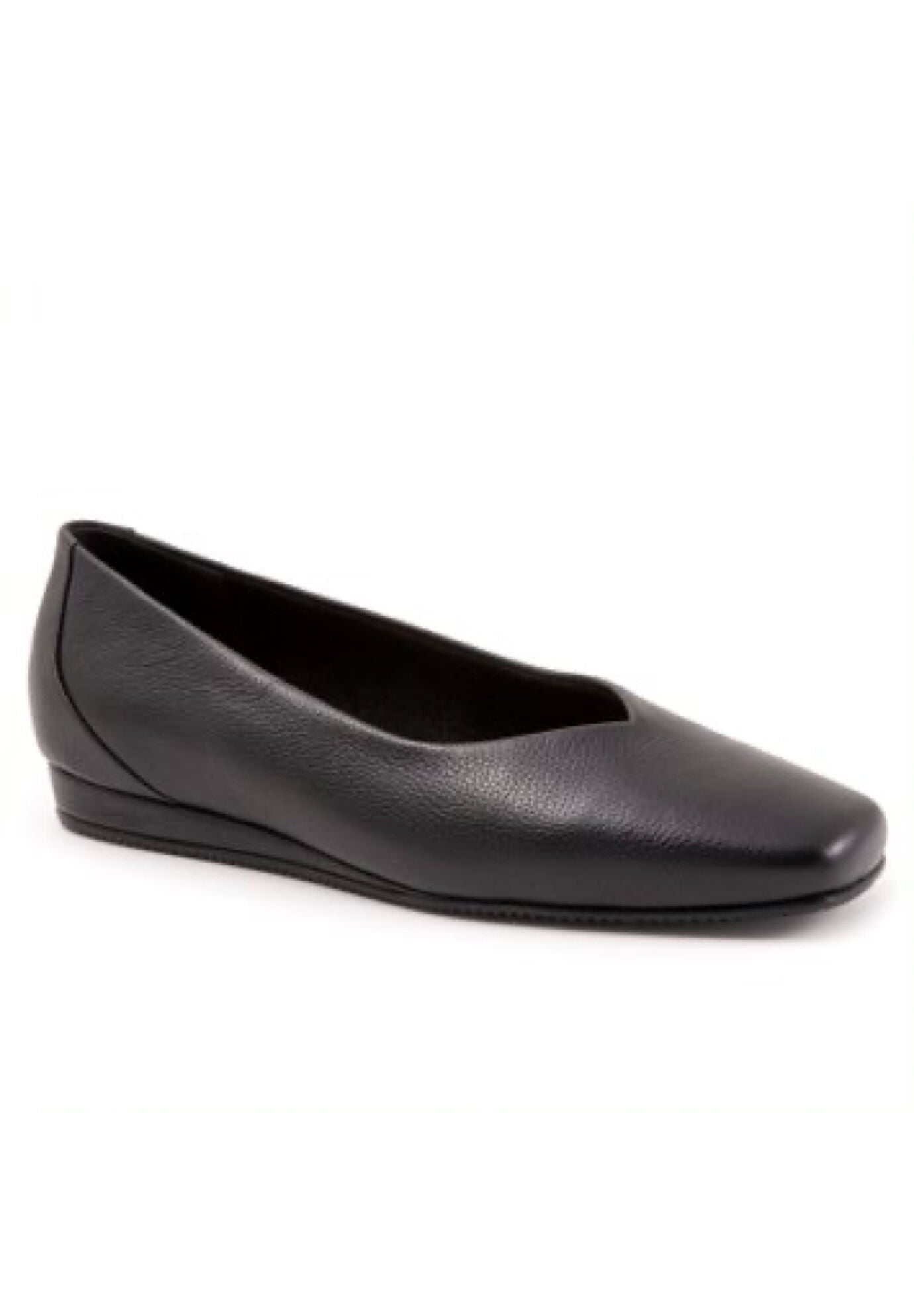 Vellore Ballerina Flat, BLACK TUMBLED, hi-res image number 0