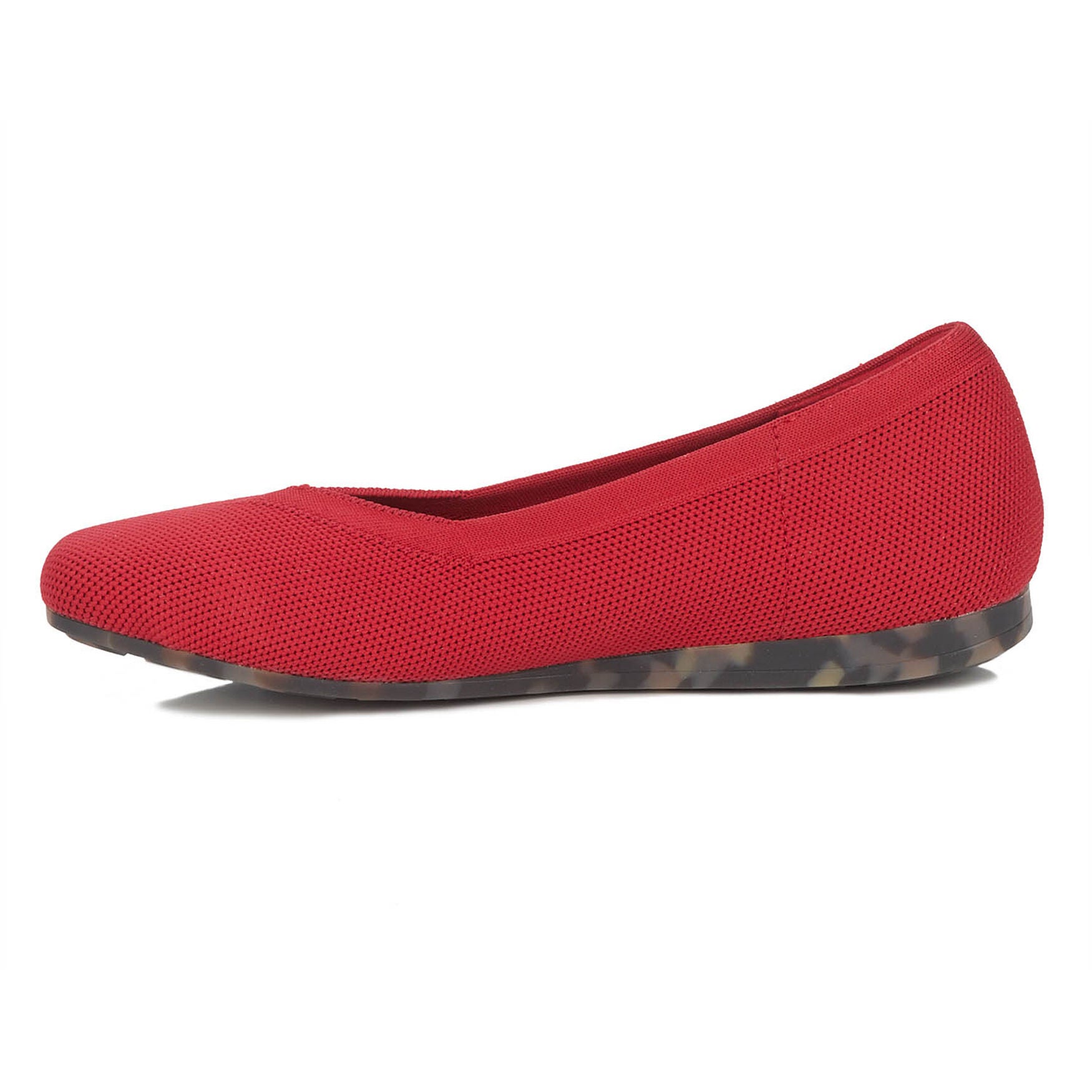 Niki Stretch Knit Flat, RED, alternate image number 4