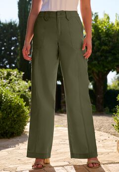 Wide-Leg Cargo Pants