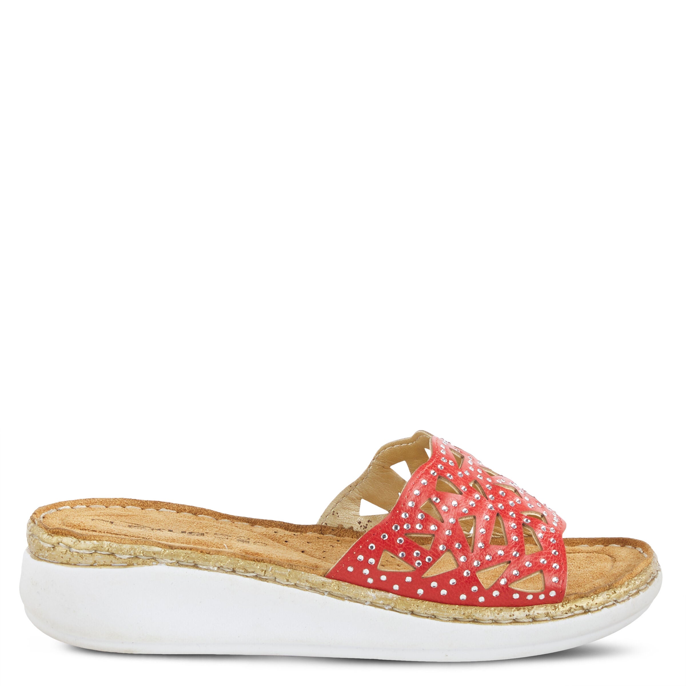 Windom Slide Sandal, RED, alternate image number 5