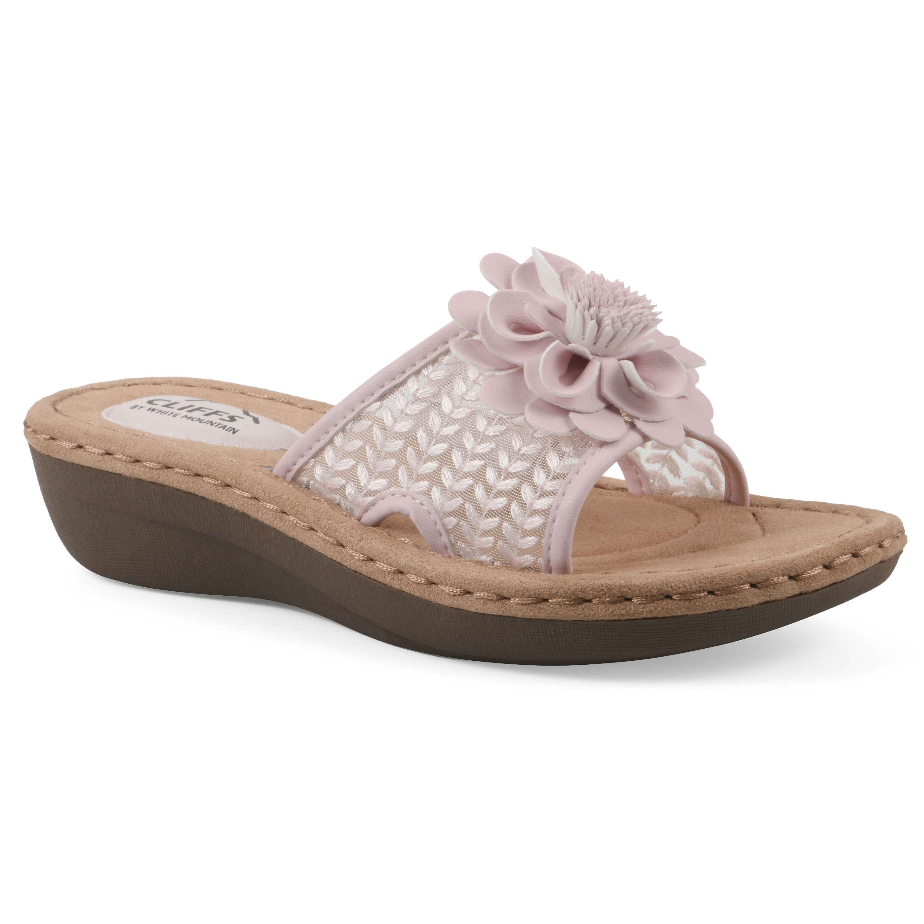 Chill 2 Wedge Slide Sandal, LIGHT PINK FABRIC, hi-res image number 0