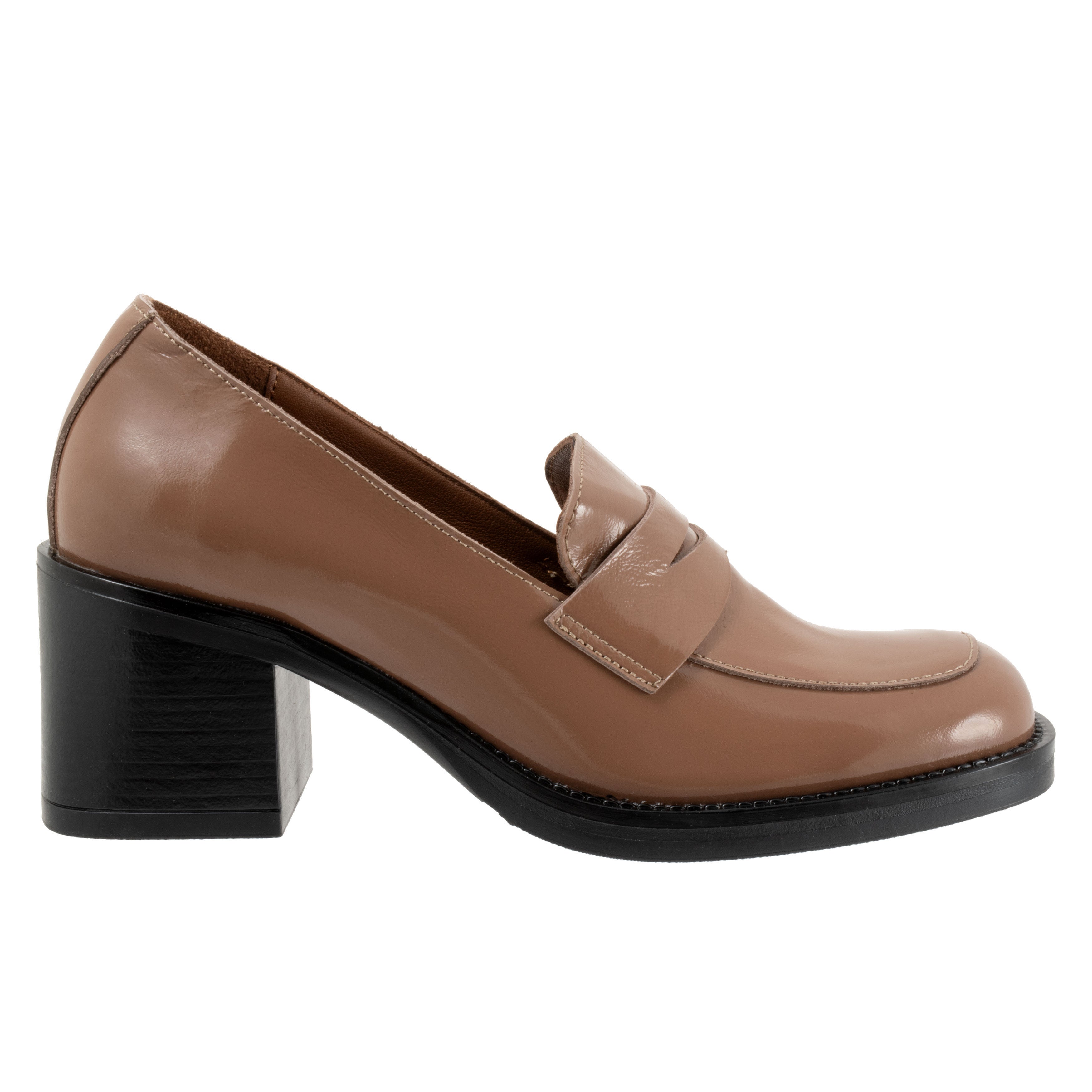 Ruth Leather Loafer, TAUPE PATENT, alternate image number 4