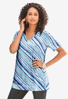 Plus Size Cotton Ultimate V-Neck Tee