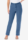 Straight-Leg Jean with Invisible Stretch by Denim 24/7, MEDIUM WASH, hi-res image number null