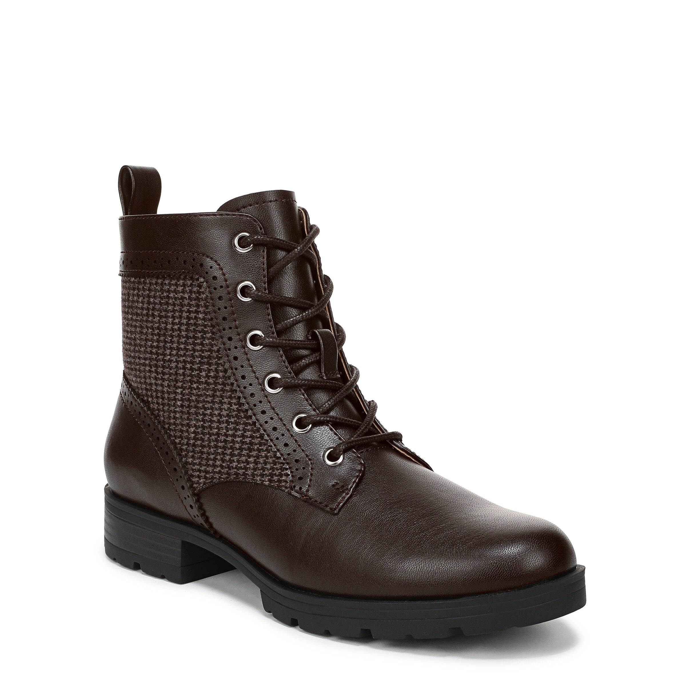 Lena Lace Up Boot, DARK CHOCOLATE, hi-res image number 0