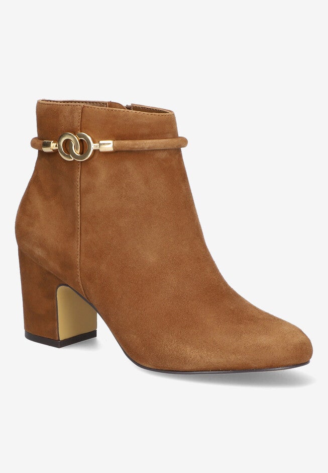 Diaz Bootie, COGNAC SUEDE LEATHER, hi-res image number 0