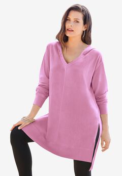 French Terry Tunic Hoodie