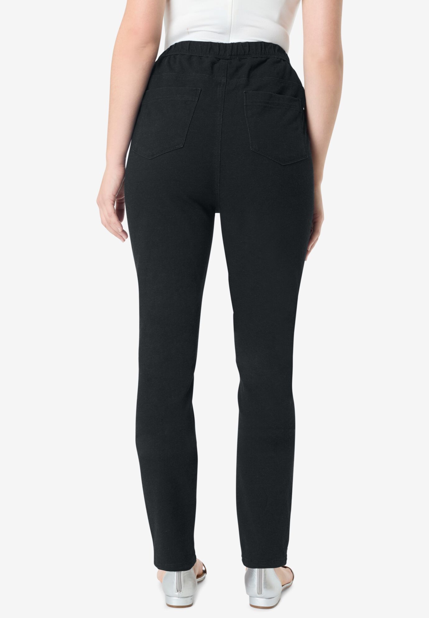 Knit Jean Jegging, BLACK, on-hover image number 1
