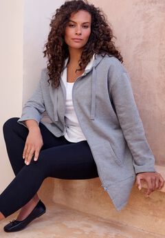 Fleece Zip Hoodie Sweatshirt