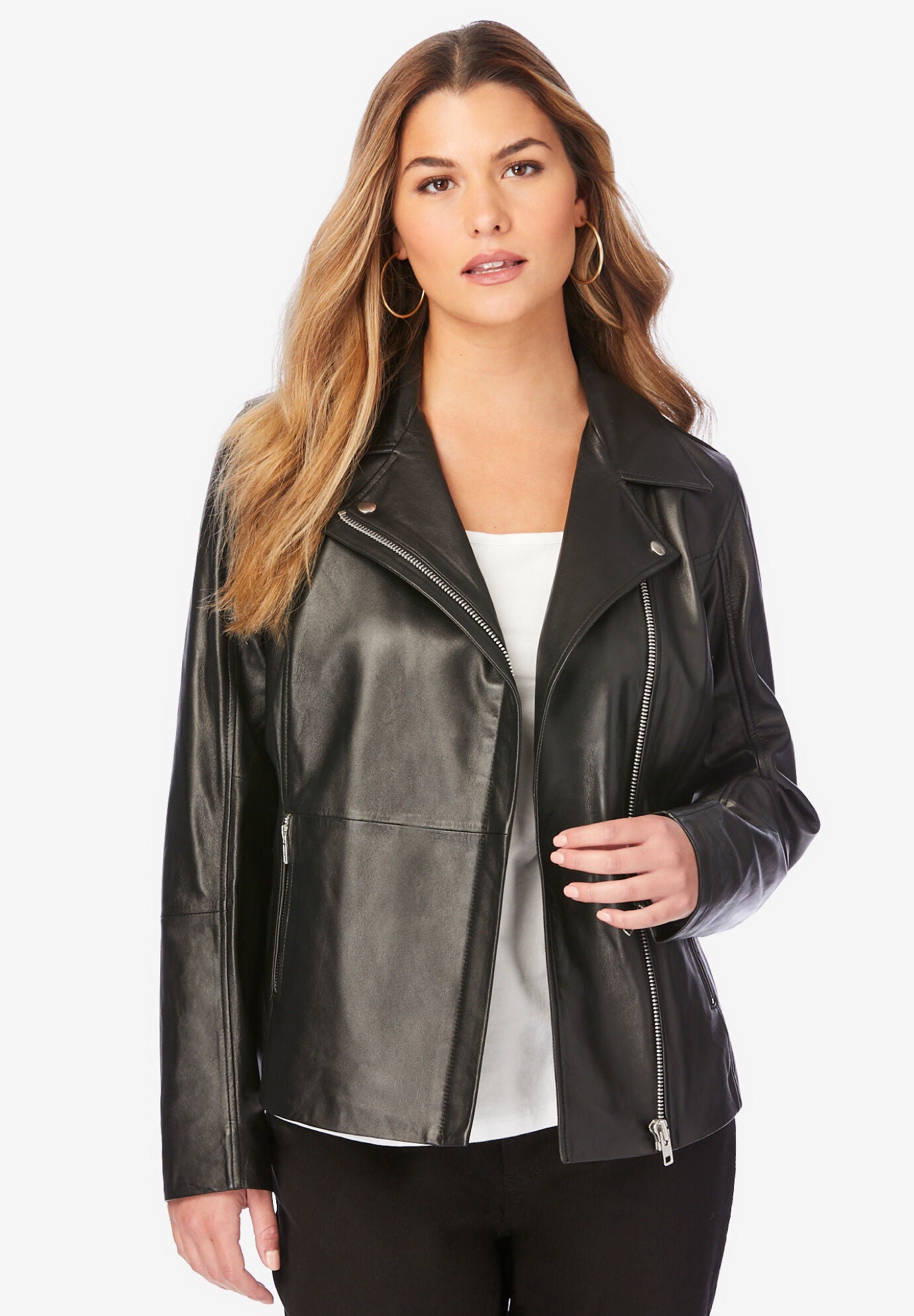 Plus Size Leather Jackets Faux Leather Jackets Roaman s