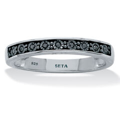 .05 TCW Black Diamond Sterling Silver Ring