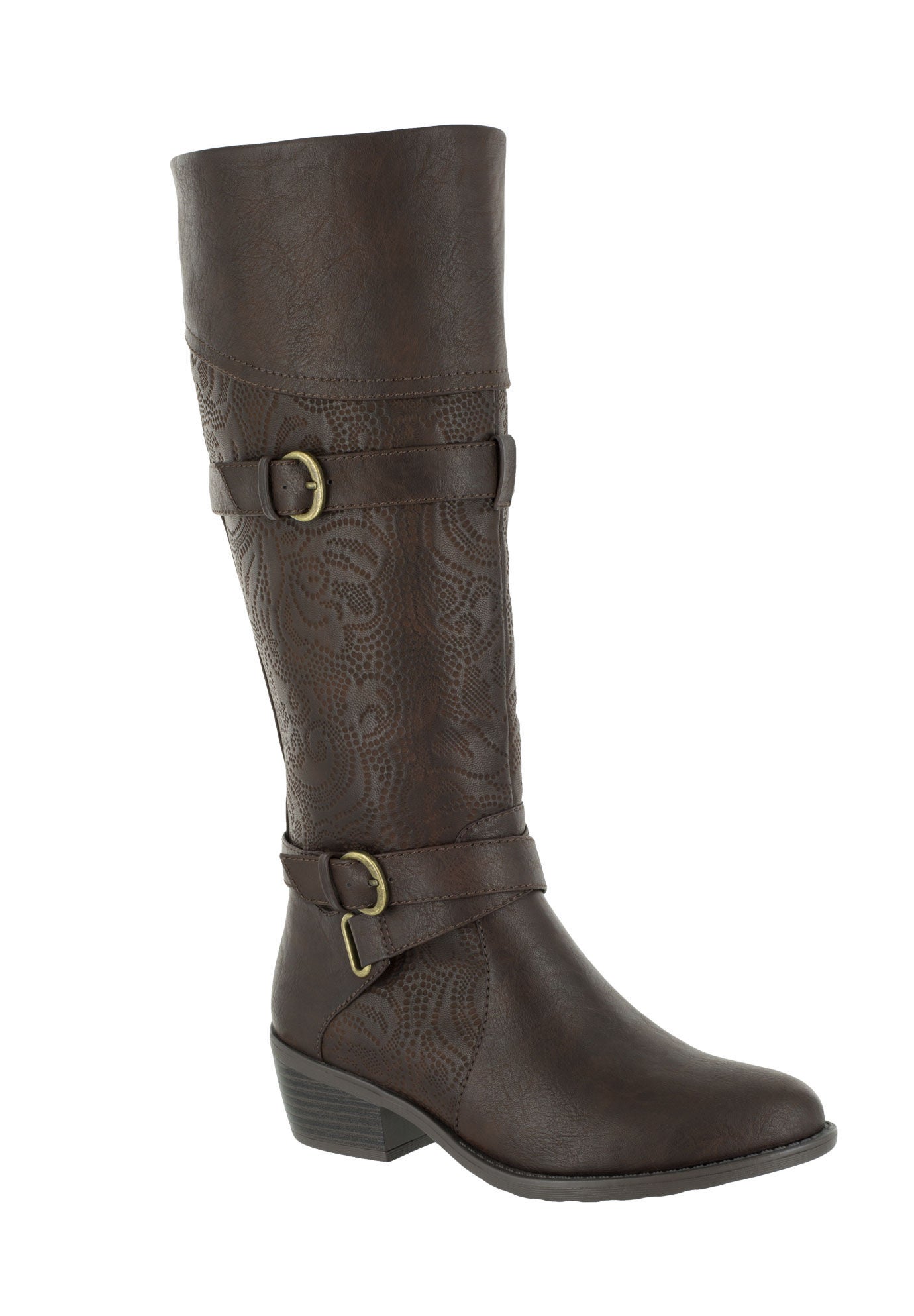 Kelsa Boots by Easy Street&reg;, BROWN, hi-res image number 0