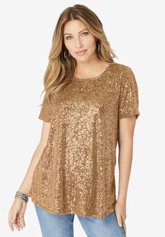 Sequined Swing Tee