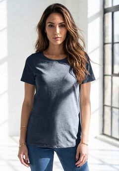 Plus Size Cotton Ultimate Crewneck Tee