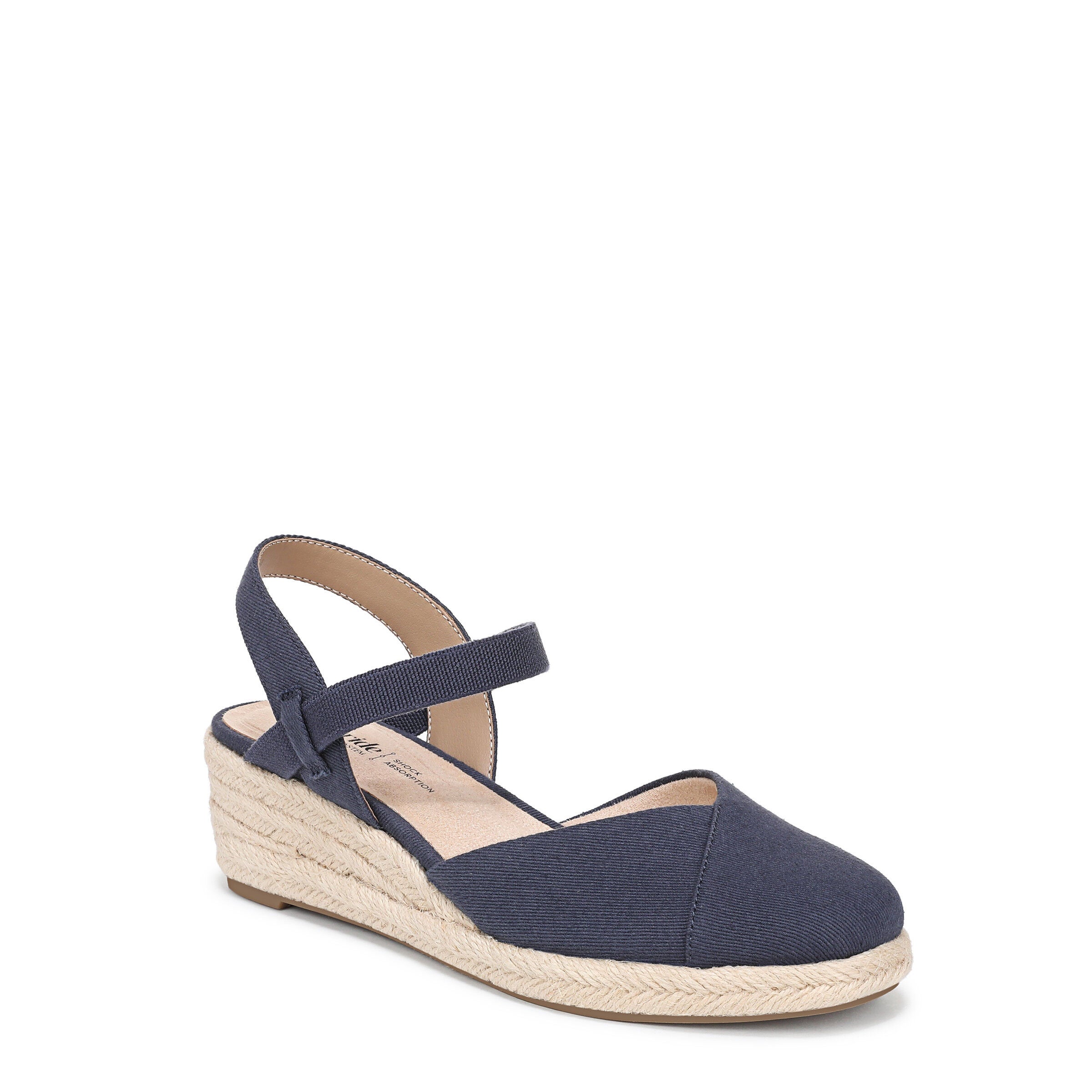 Pilar Wedge Sandal, LUX NAVY, hi-res image number 0