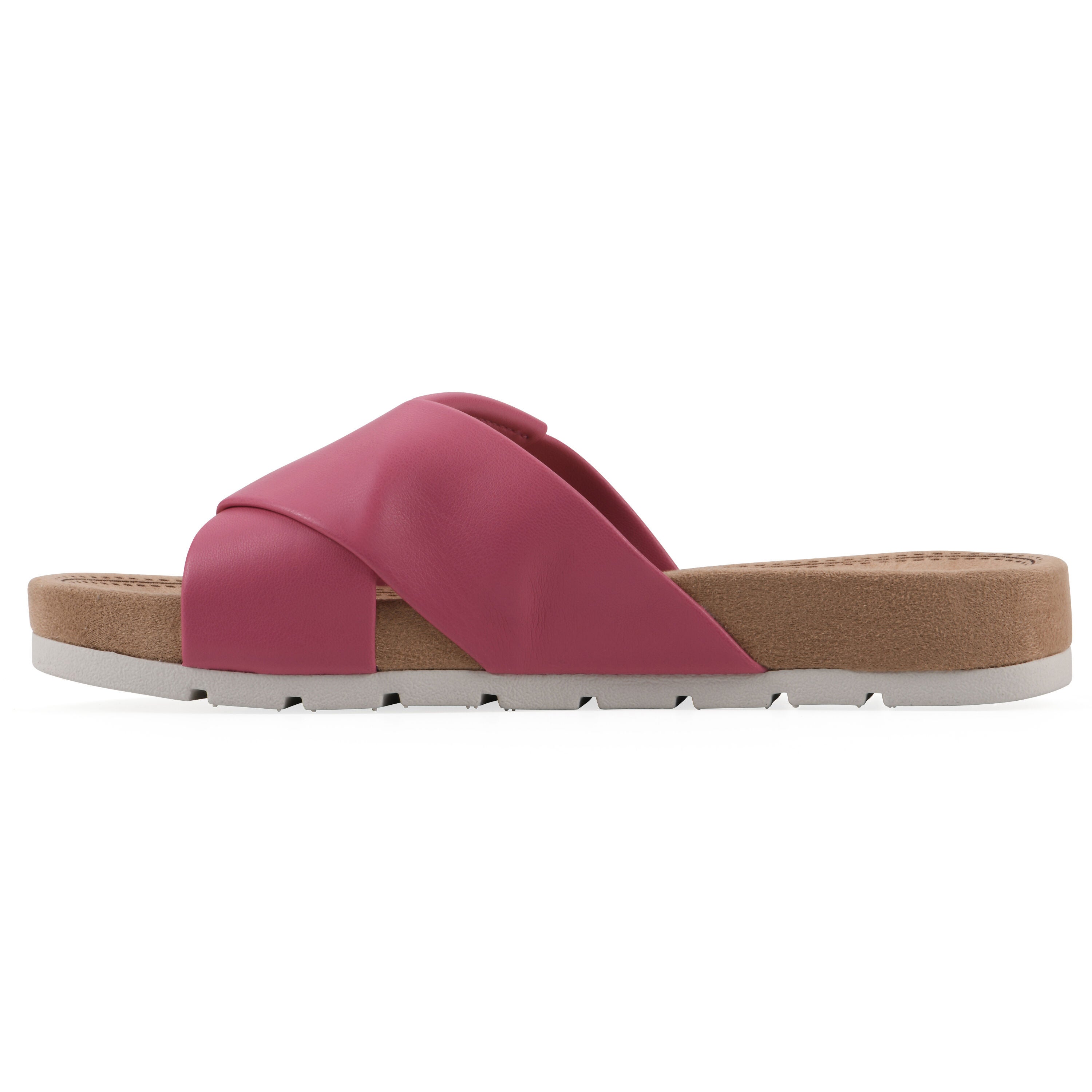 Tincie Slide Sandal, HOT PINK SMOOTH, alternate image number 3