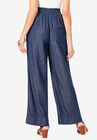 Pull-On Wide-Leg Chambray Pant, , on-hover image number null