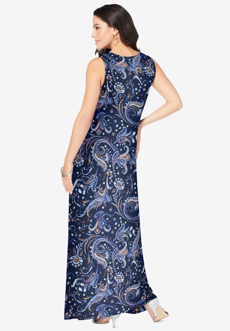 Ultrasmooth® Fabric Print Maxi Dress, , on-hover image number null