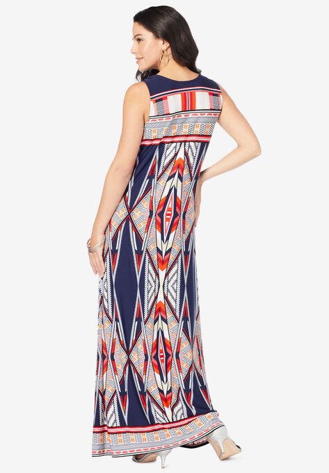 Ultrasmooth® Fabric Print Maxi Dress, , on-hover image number null