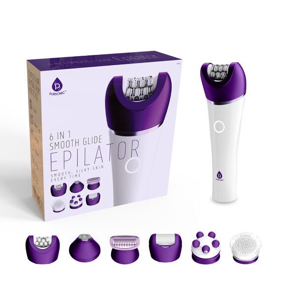 6in1 Smooth Glide Epilator, WHITE, hi-res image number 0