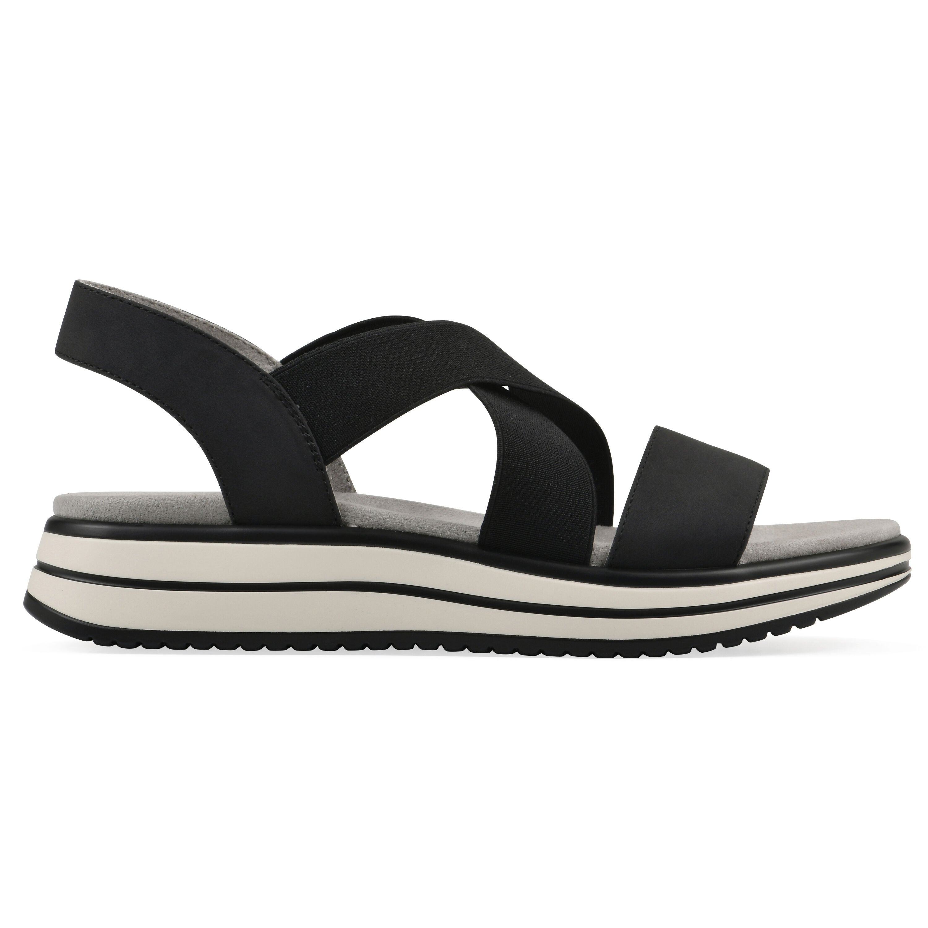 Hapley Athleisure Sandal, BLACK NUBUCK, alternate image number 2