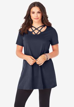 Plus Size Short Sleeve Tops