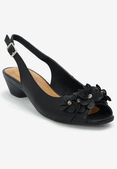 Wide Fit Black Sandals