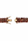 Gold & Sterling Silver Tennis Bracelet with Garnet, , on-hover image number null