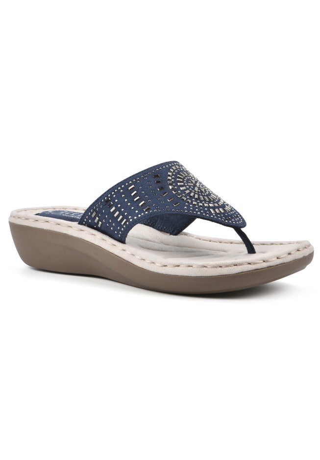 Cienna Sandals, NAVY FABRIC, hi-res image number 0
