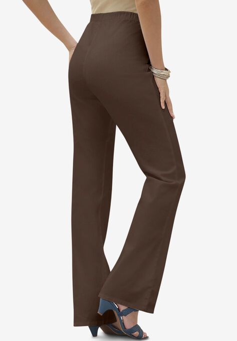 Bootcut Pull-On Stretch Jean, CHOCOLATE, hi-res image number null