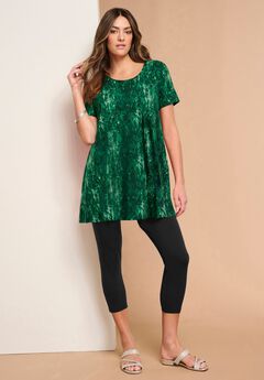 Plus Size Cotton Ultimate Scoopneck Swing Tunic