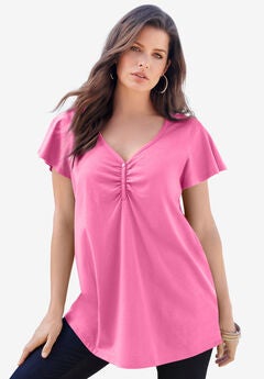 Ultimate Flutter Sleeve Sweetheart Tee