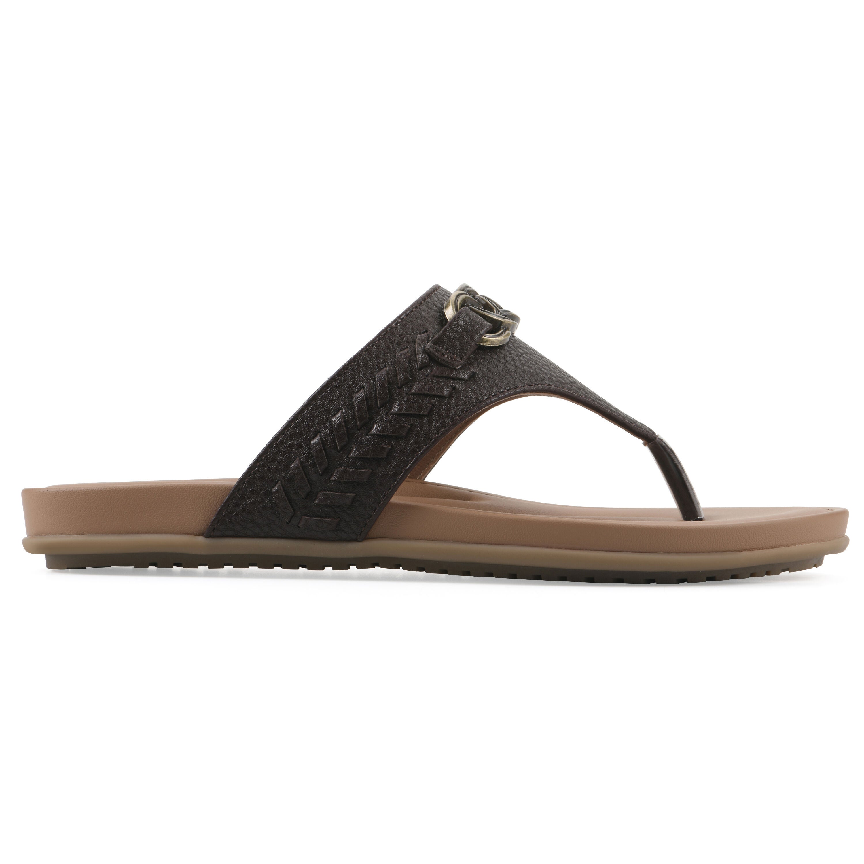 Aladdin Thong Sandal, CAPPUCHINO SMOOTH, alternate image number 2