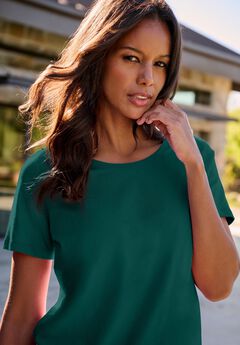 Plus Size Cotton Ultimate Crewneck Tee