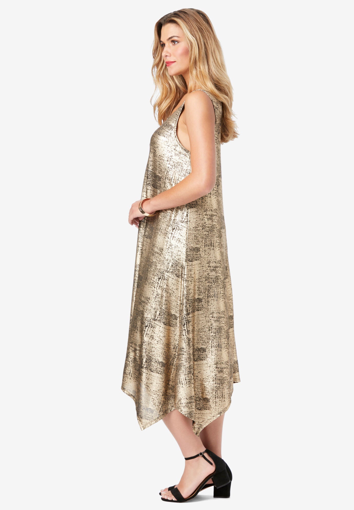 Metallic 2-Piece Jacket Dress, , alternate image number 2